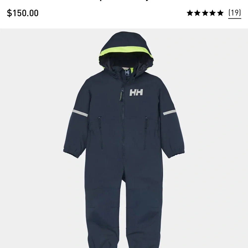 Helly Hansen Kids' Storm Waterproof Playsuit - Picture 5 of 6